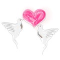 Doves. vector image - Valentines