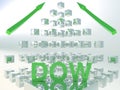 Dow Jones Rising 3D Concept Royalty Free Stock Photo