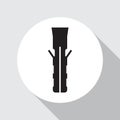 Dowel Icon. Fastening element. Vector