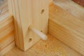 Dowel joint and hole