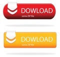 Dowload button Royalty Free Stock Photo