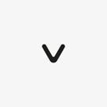 Down arrow icon. Scroll down button for website and mobile UI designs Royalty Free Stock Photo