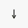 Down arrow icon. Scroll down button for website and mobile UI designs Royalty Free Stock Photo