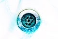 Down the drain Royalty Free Stock Photo