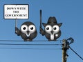 Down with the Government Royalty Free Stock Photo