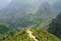 Down hill trail on the Van stone-plateau, Viet Nam Royalty Free Stock Photo