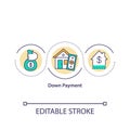 Down payment concept icon