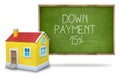 Down payment 15 percent on Blackboard with 3d