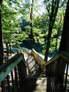 Down the stairs to the boat dock Royalty Free Stock Photo