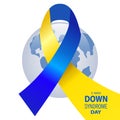 Down syndrome illustration, white background,