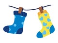 down syndrome socks Royalty Free Stock Photo