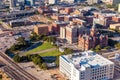 Down town Dallas and Dealey Plaza Royalty Free Stock Photo