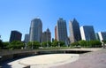 Down town Detroit Royalty Free Stock Photo