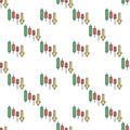 Crypto Trading Candlestick Chart Formation vector colored seamless pattern Royalty Free Stock Photo