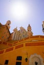 Down view Basilica of Saint Michael Archange in Menton city France Royalty Free Stock Photo