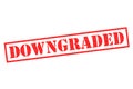 DOWNGRADED Rubber Stamp Royalty Free Stock Photo