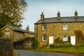 Stone built cottages in Downham in Lancashire