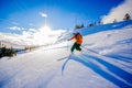 Downhill/Alpine skiing Royalty Free Stock Photo