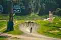 Downhill Mountainbikers in Leogang