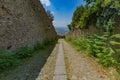 Downhill road in Cortona, Italy Royalty Free Stock Photo