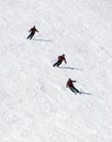 Downhill Ski Patterns Royalty Free Stock Photo
