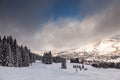 Downhill Ski Slope near Megeve