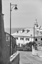 Downhill street leading to the sea in Boccadasse