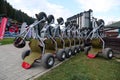 Downhill vehicles in Bukovel - village and largest ski resort in Ukraine