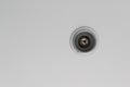 A downlight on the white ceiling Royalty Free Stock Photo