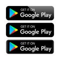 Google play icon. Download button