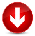 Download arrow icon elegant red round button Royalty Free Stock Photo