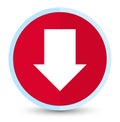 Download arrow icon flat prime red round button Royalty Free Stock Photo
