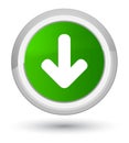 Download arrow icon prime green round button Royalty Free Stock Photo