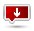 Download arrow icon prime red banner button Royalty Free Stock Photo