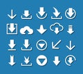 Download arrow icon set