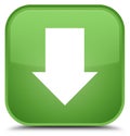 Download arrow icon special soft green square button Royalty Free Stock Photo