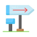 Download this beautifully designed icon of directional board