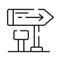 Download this beautifully designed icon of directional board