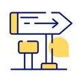 Download this beautifully designed icon of directional board