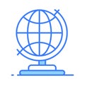 Download this beautifully designed icon of earth globe in editable style, easy to use vector