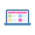 Download this beautifully designed icon of a web design, Designed in trendy style