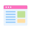 Download this beautifully designed icon of a webpage, Designed in trendy style