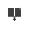 Download book vector icon