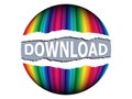 Download button Royalty Free Stock Photo
