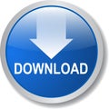 Download button Royalty Free Stock Photo