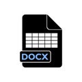 Download Button DOCX, DOCX icon, sign