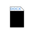 Download Button DOCX, DOCX icon, sign