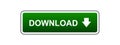 Download button green Royalty Free Stock Photo