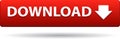 Download button web icon red Royalty Free Stock Photo
