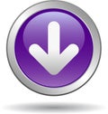Download button web icon violet